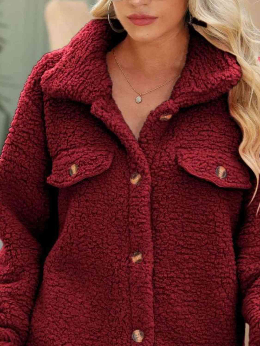 Button-Down Collared Coat