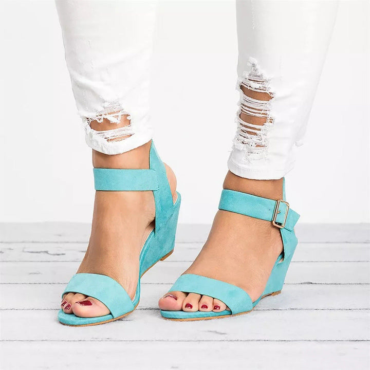 Spring Ankle-Strap Wedge Sandals for Women
