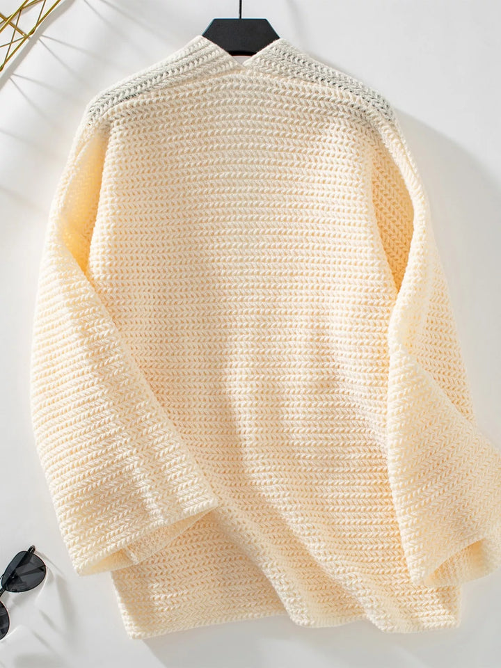 Cozy Knit Open Front Cardigan