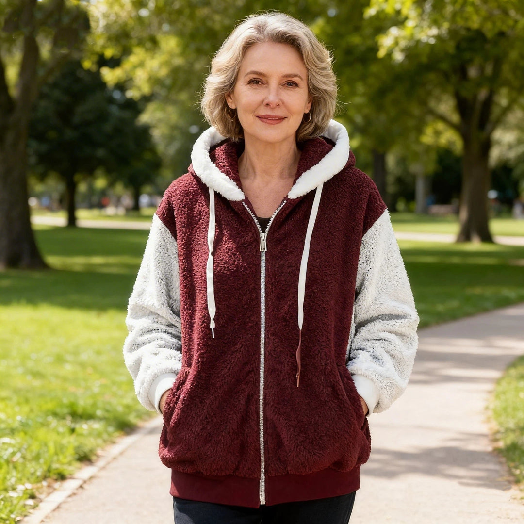 Hooded Zip-Up Fleece Jacket