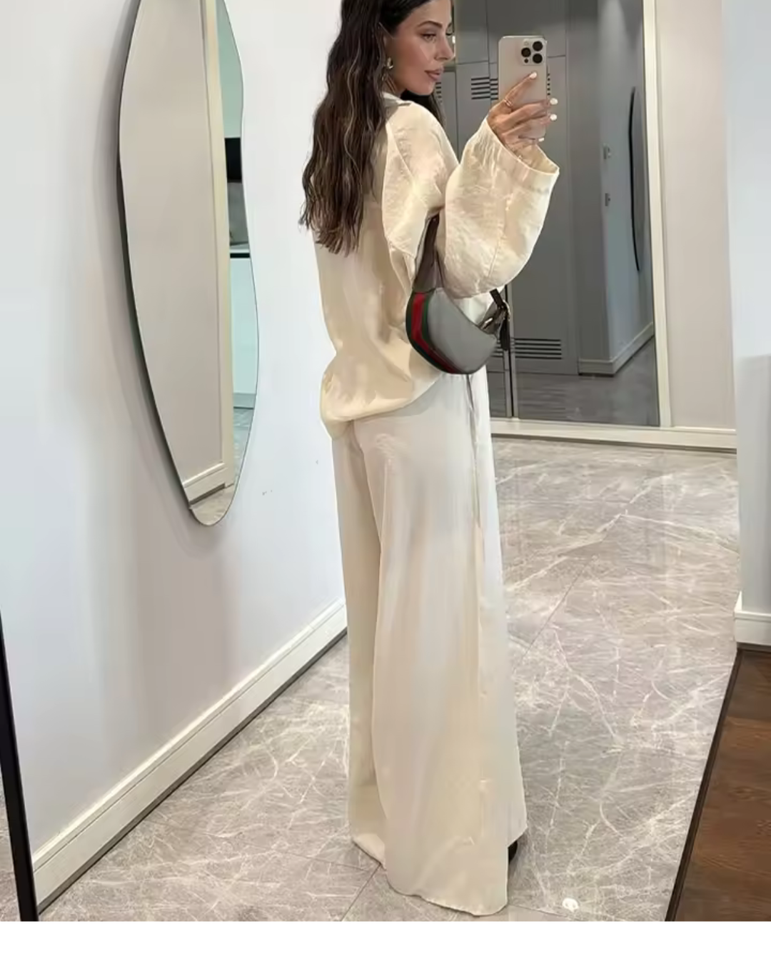 Wide Leg Linen Trousers with Elasticated Waist