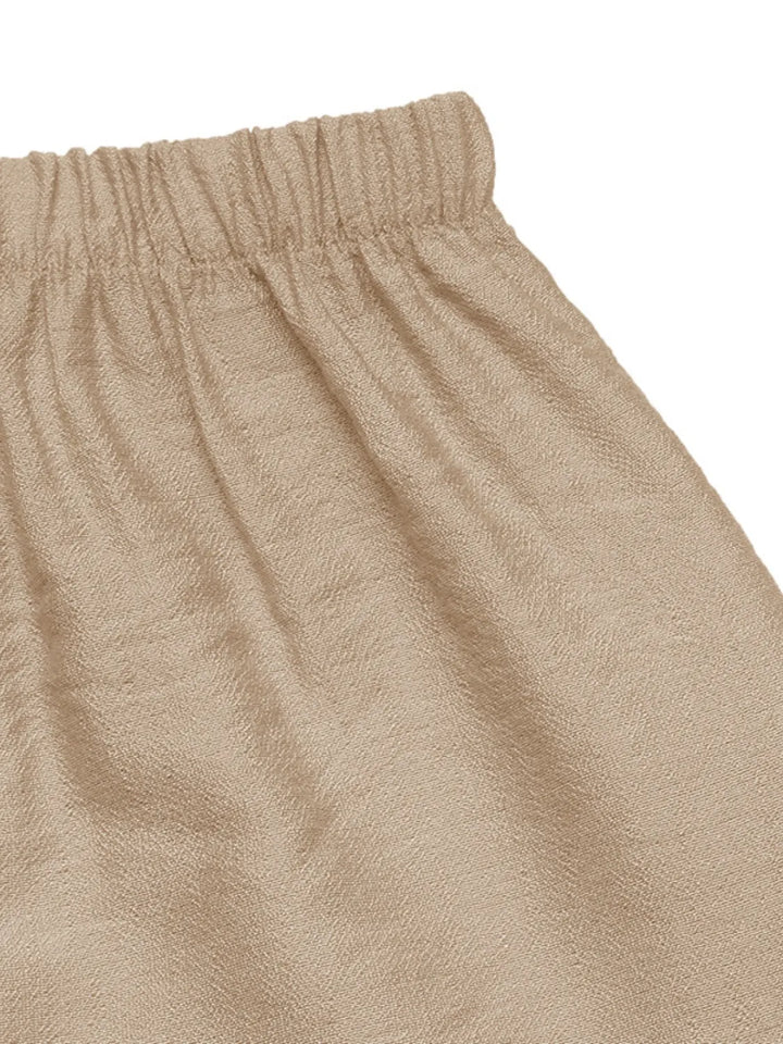 Bohemian Pleated Summer Maxi Skirt
