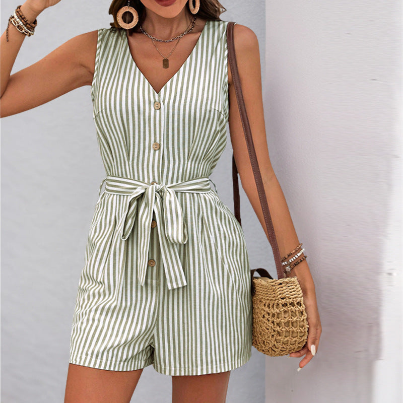 Airy Striped Jumpshort