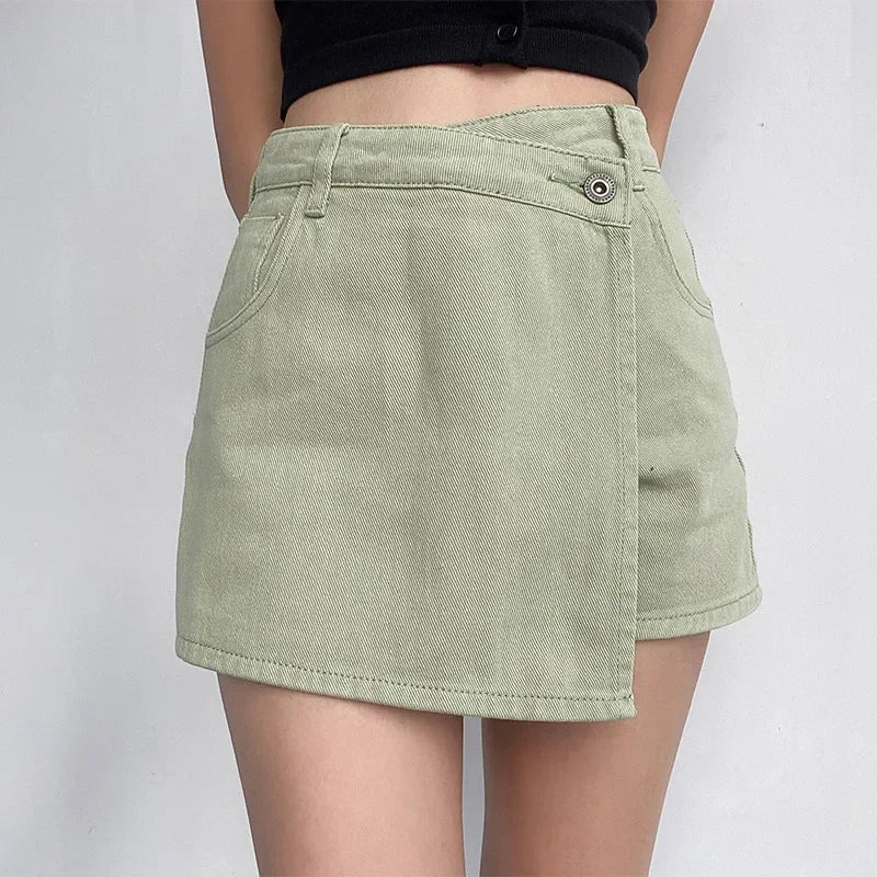 Classic High-Waisted Mini Skirt