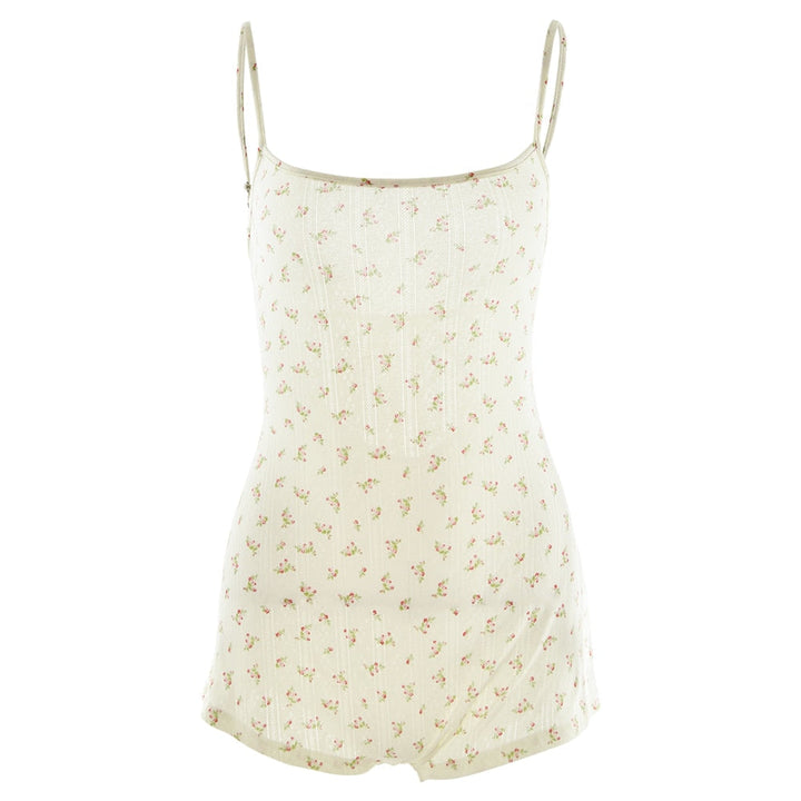 Floral Lace-Up Playsuit