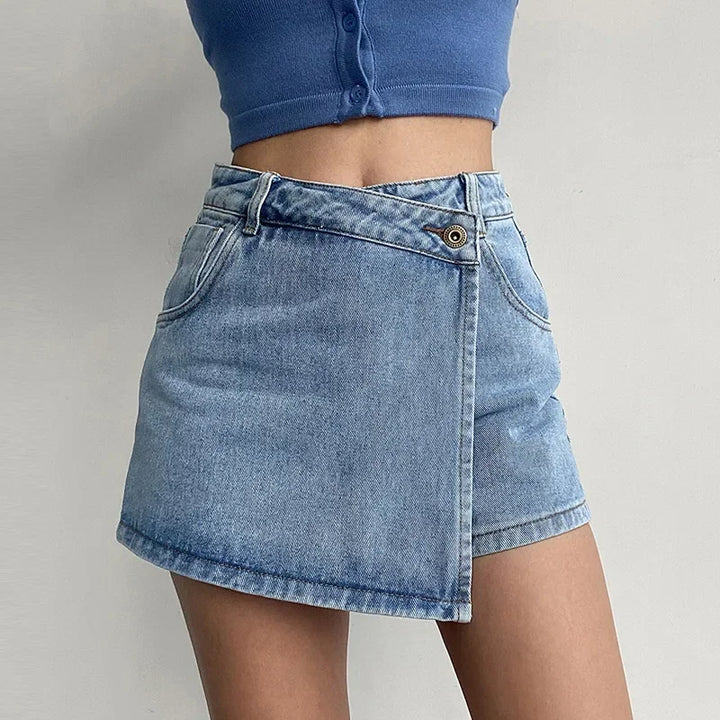 Classic High-Waisted Mini Skirt