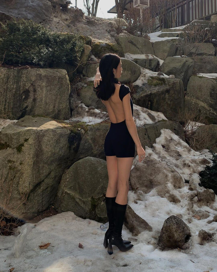 Stylish & Flattering Backless Tank Playsuit
