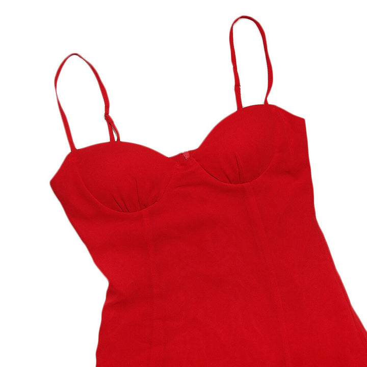Elegant Mini Chiffon Dress with Ruffle Detail