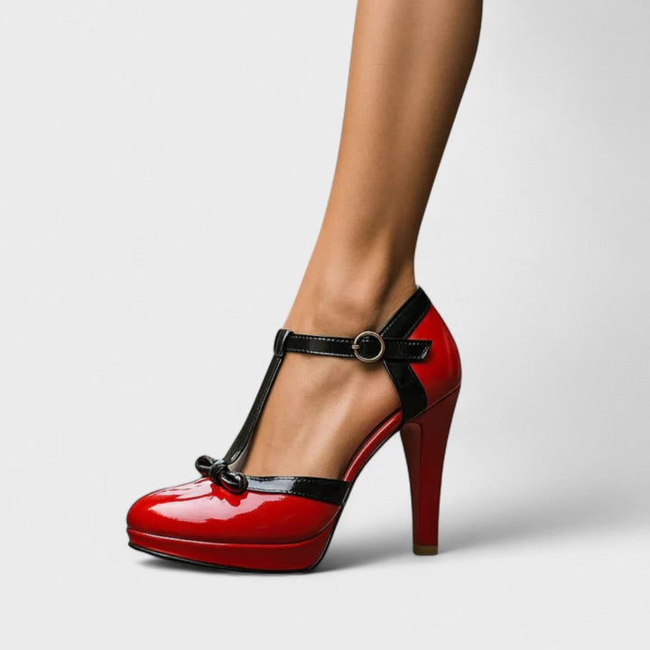 Elegant T-Strap Platform Heels for Women