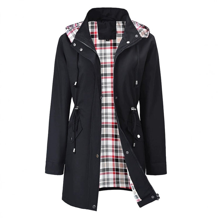 Long Raincoat with Detachable Hood