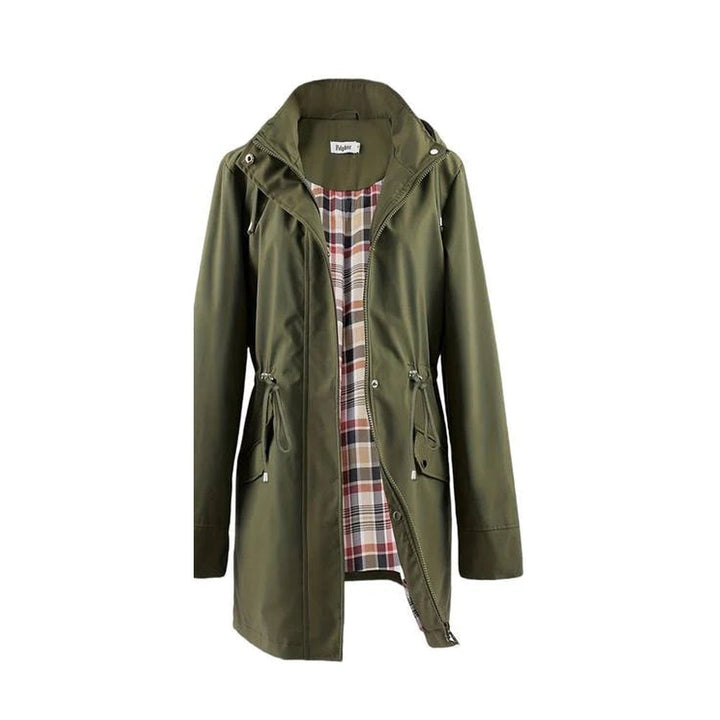 Long Raincoat with Detachable Hood
