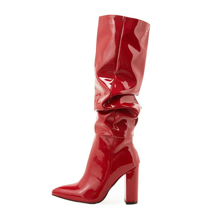 Chic Slouchy Mid-Calf Boots