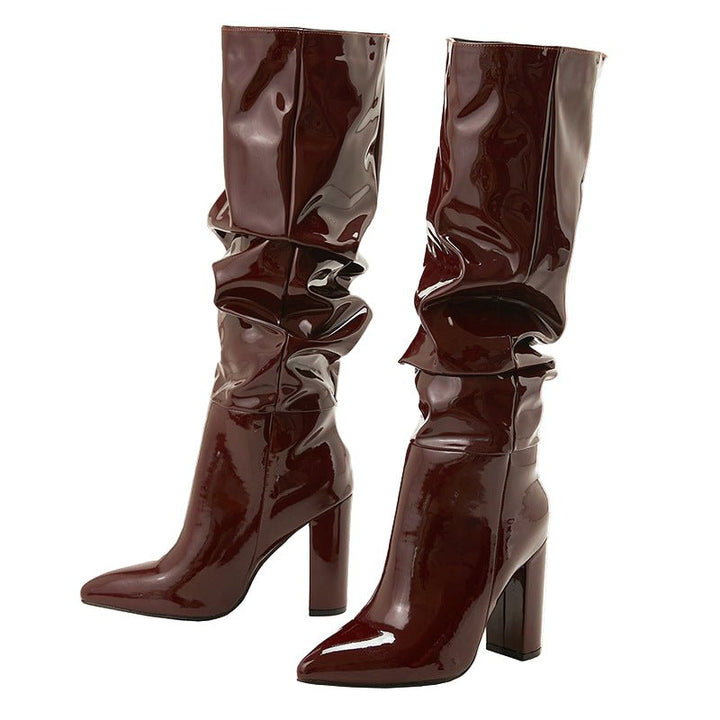 Chic Slouchy Mid-Calf Boots