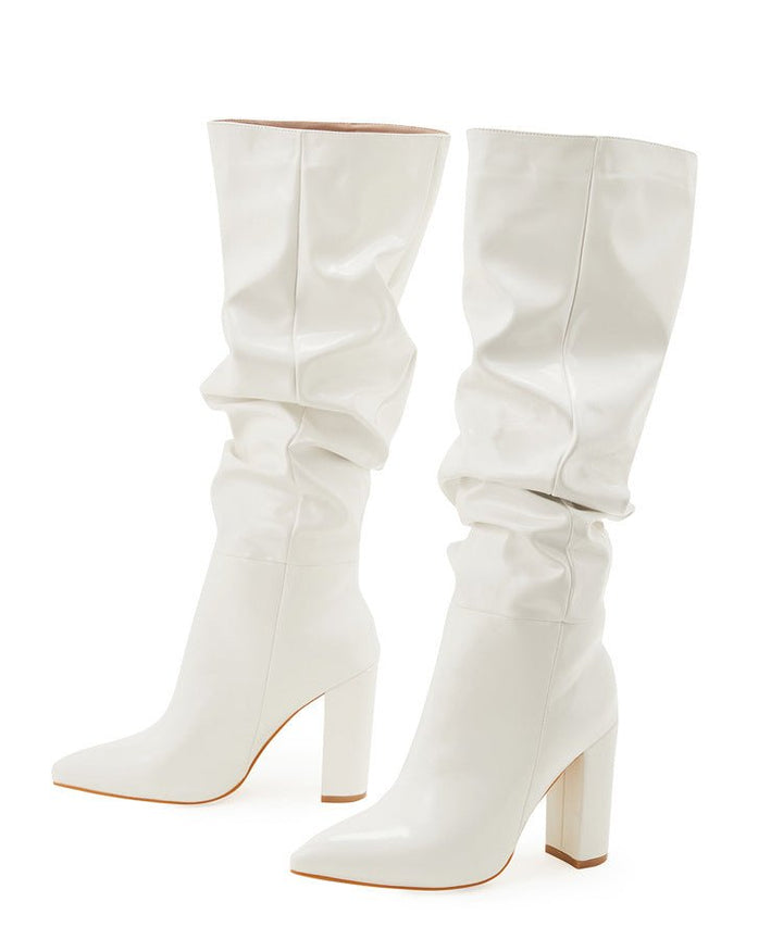 Chic Slouchy Mid-Calf Boots