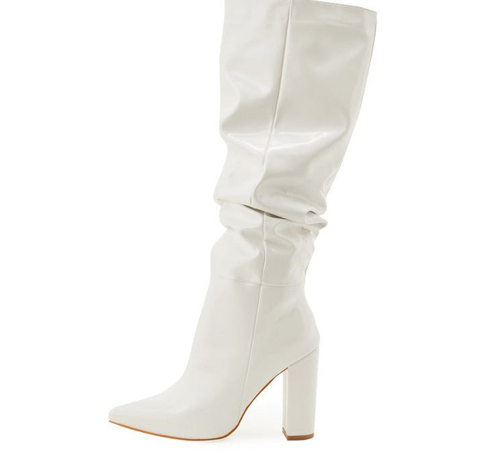 Chic Slouchy Mid-Calf Boots