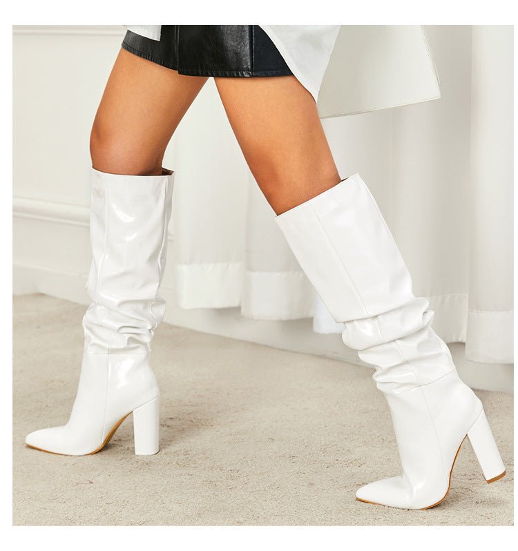 Chic Slouchy Mid-Calf Boots