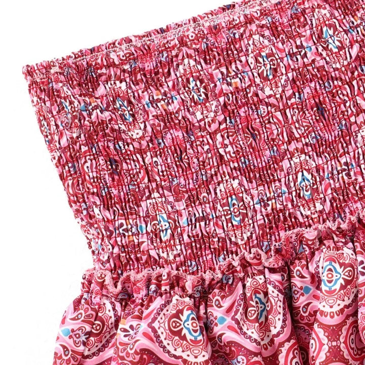 Boho Ruffle Mini Skirt – Comfortable & Playful