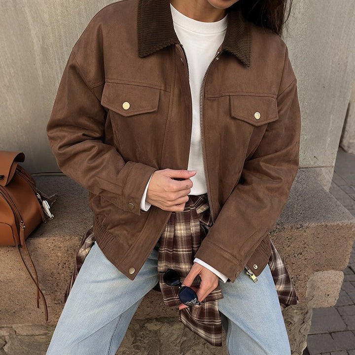 Oversized Coffee Brown Jacket