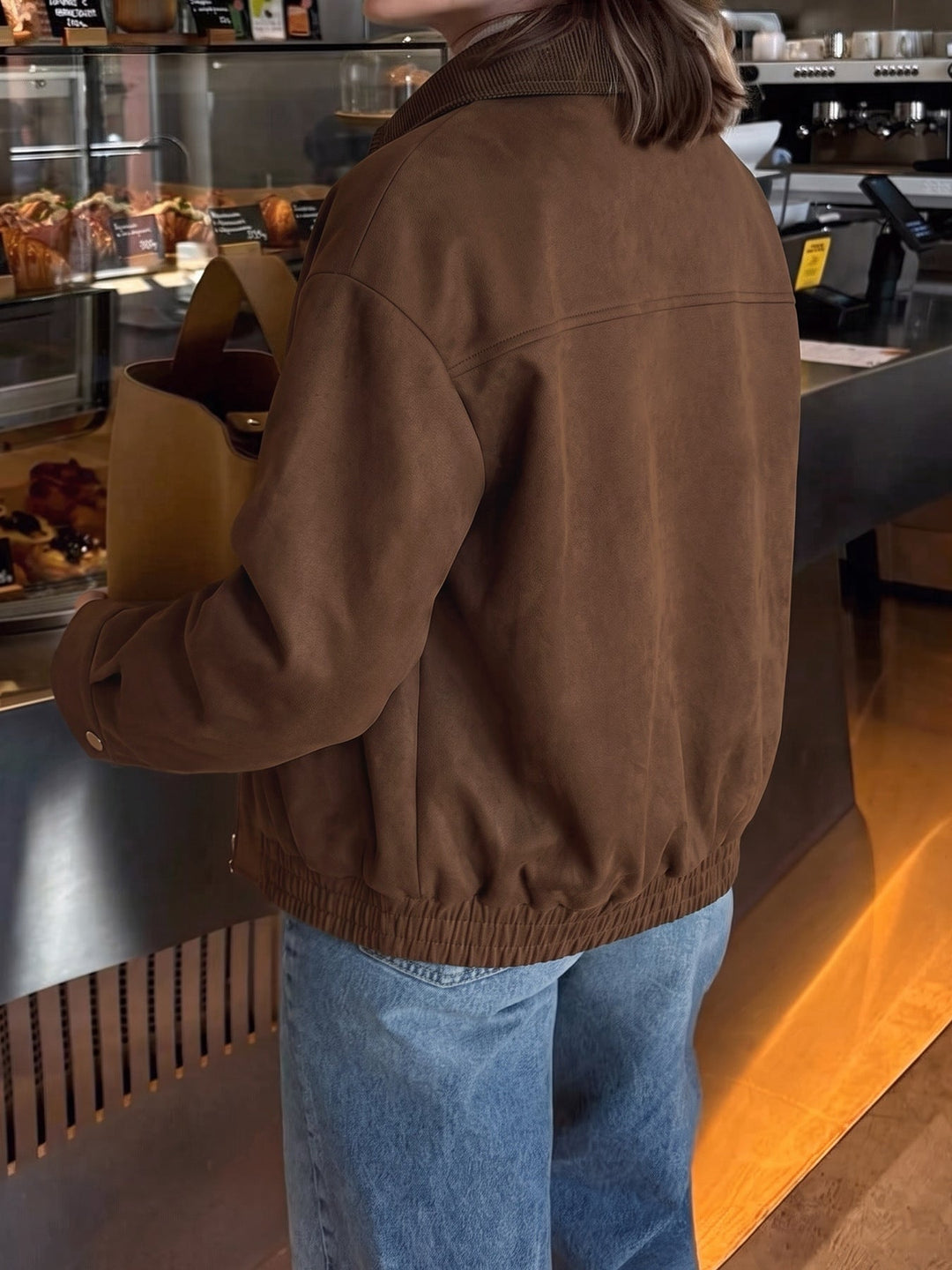 Oversized Coffee Brown Jacket