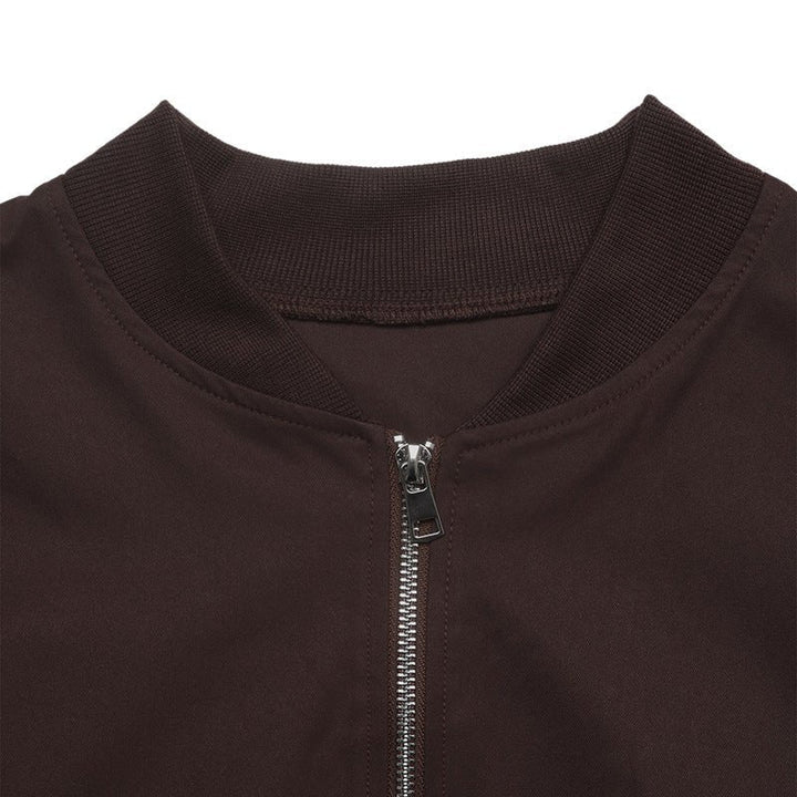 Coffee Brown Bomber Jacket