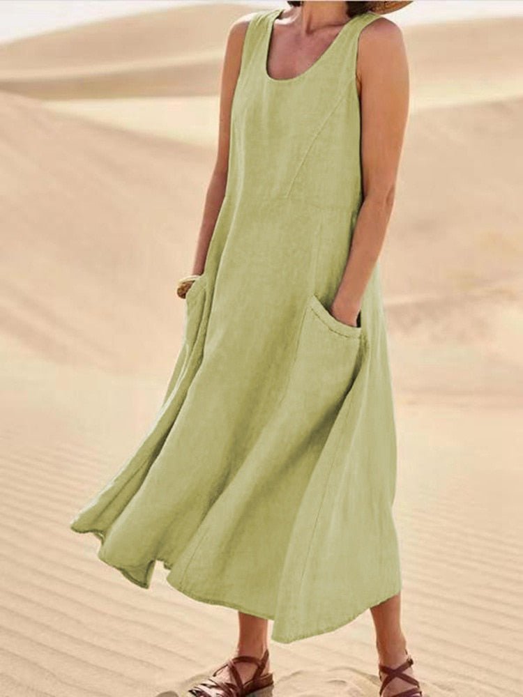 Lightweight Summer Dress with Relaxed Flowy Fit