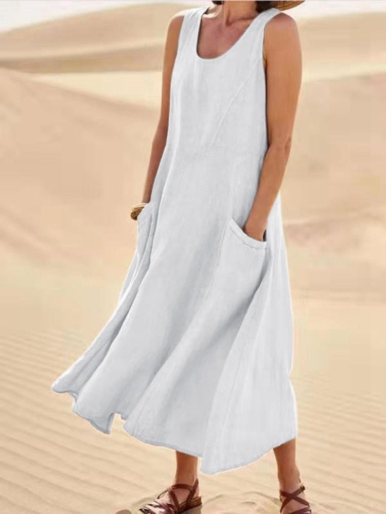 Lightweight Summer Dress with Relaxed Flowy Fit