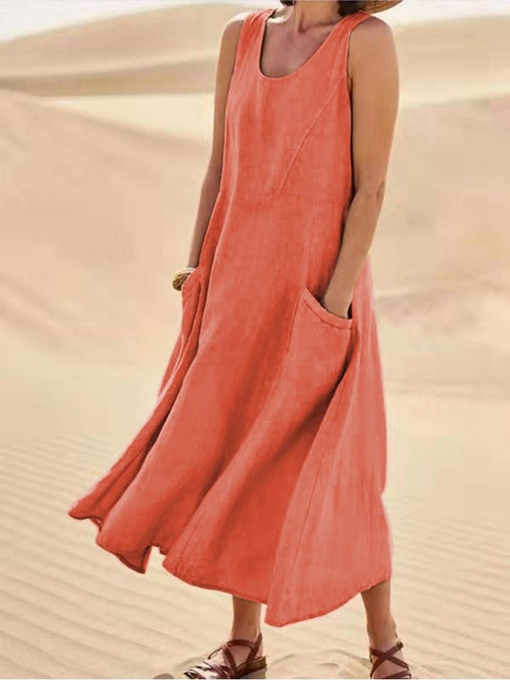 Lightweight Summer Dress with Relaxed Flowy Fit