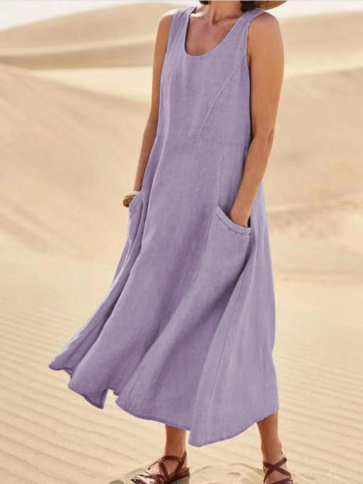 Lightweight Summer Dress with Relaxed Flowy Fit