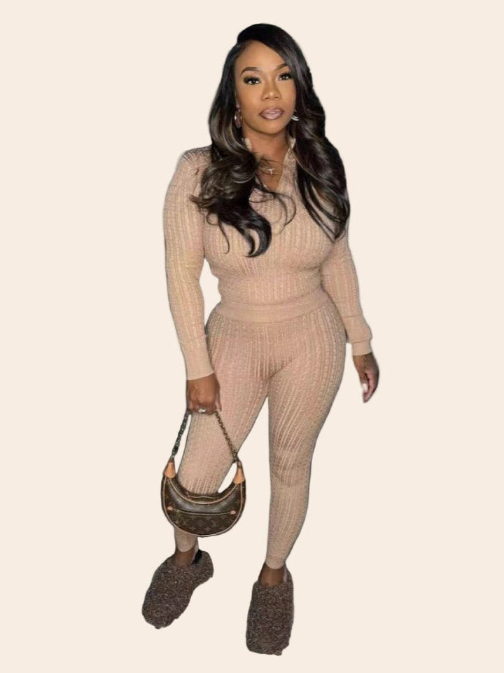 Cozy Chic Knitted Sweater Set