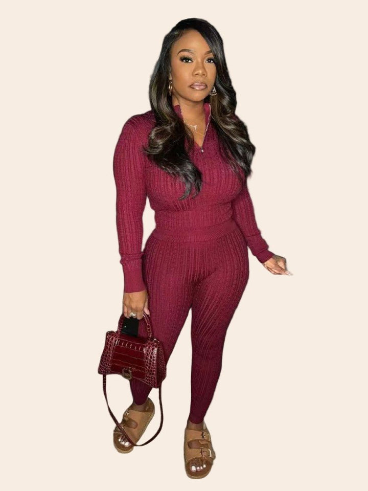 Cozy Chic Knitted Sweater Set