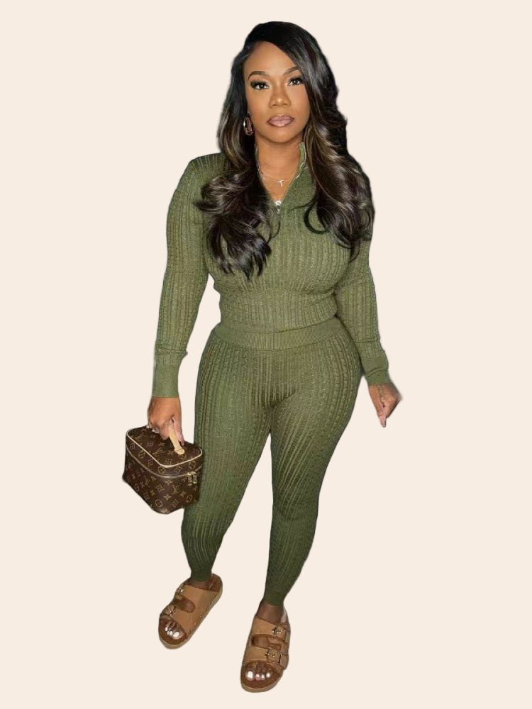 Cozy Chic Knitted Sweater Set