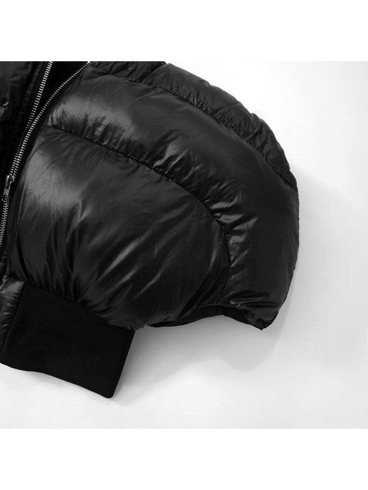 Cropped Luxe Puffer Jacket