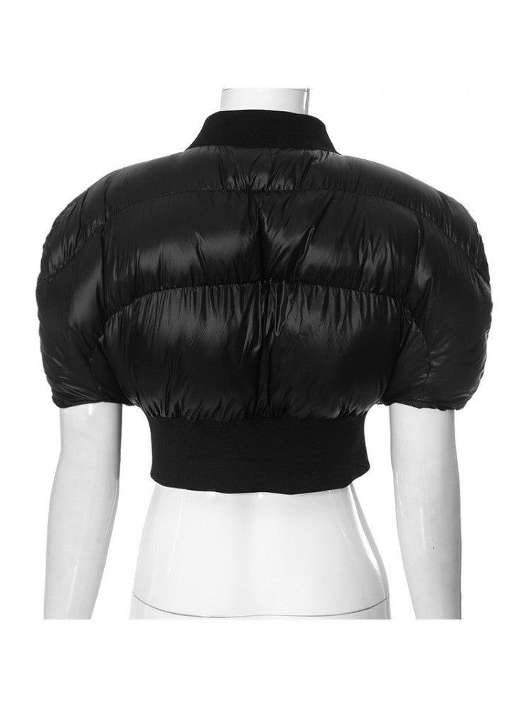 Cropped Luxe Puffer Jacket
