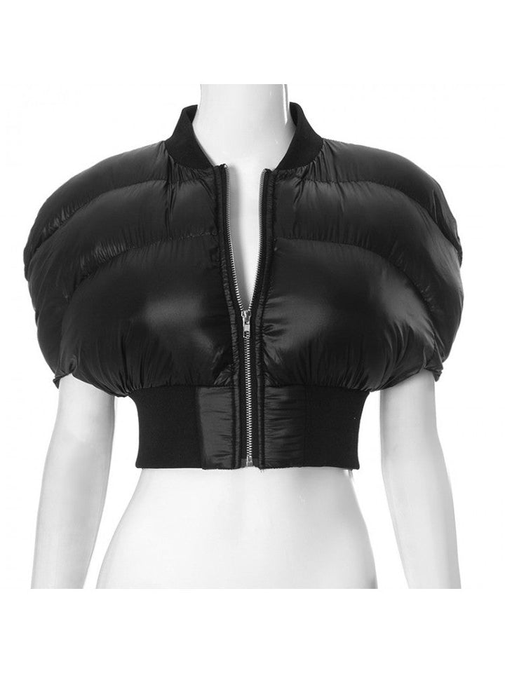 Cropped Luxe Puffer Jacket