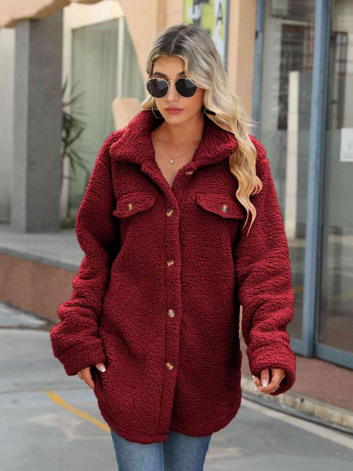 Button-Down Collared Coat