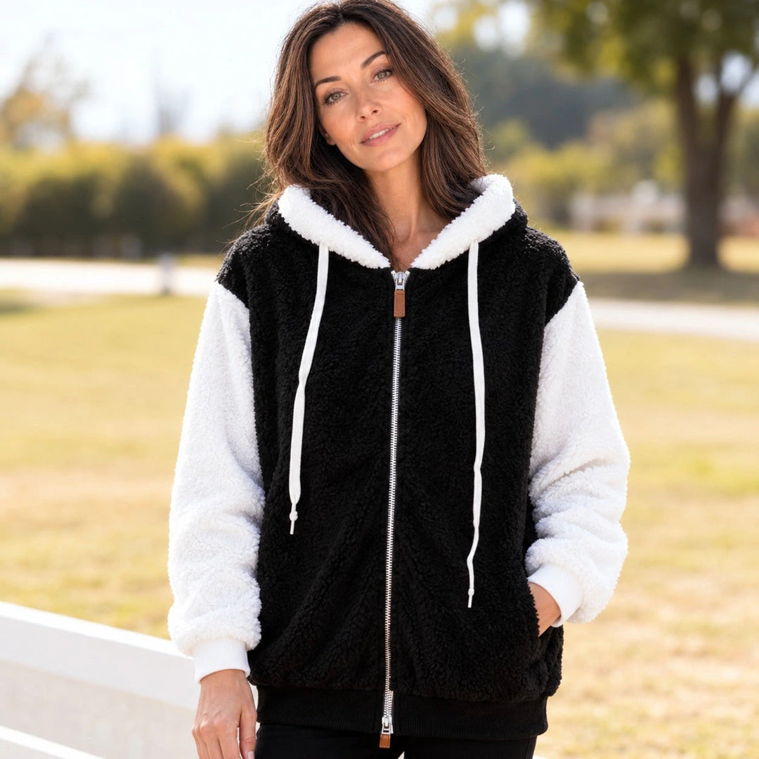 Hooded Zip-Up Fleece Jacket