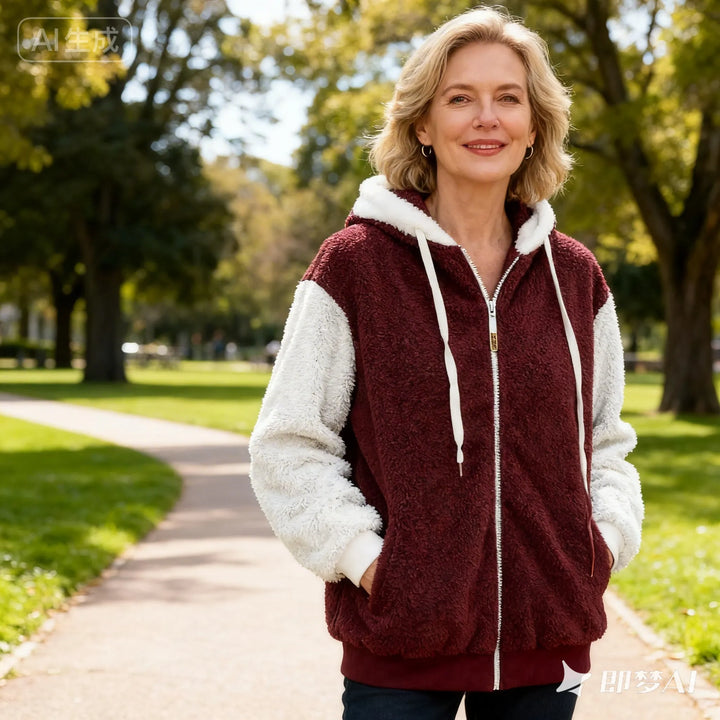 Hooded Zip-Up Fleece Jacket