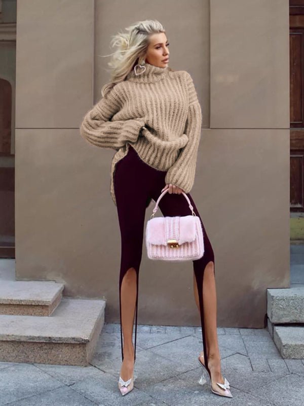 Fluffy Long Sleeve Pullover Sweater