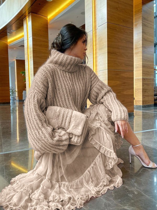 Fluffy Long Sleeve Pullover Sweater