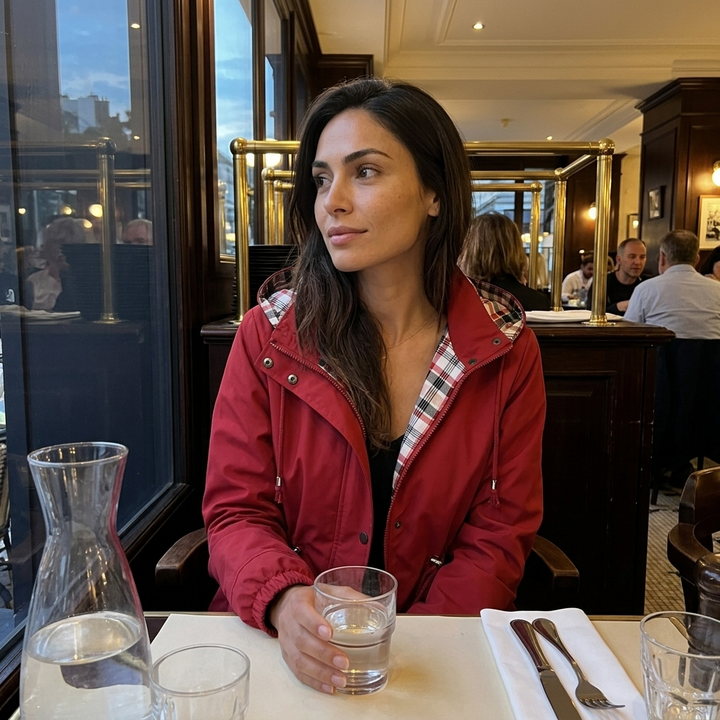 Long Raincoat with Detachable Hood