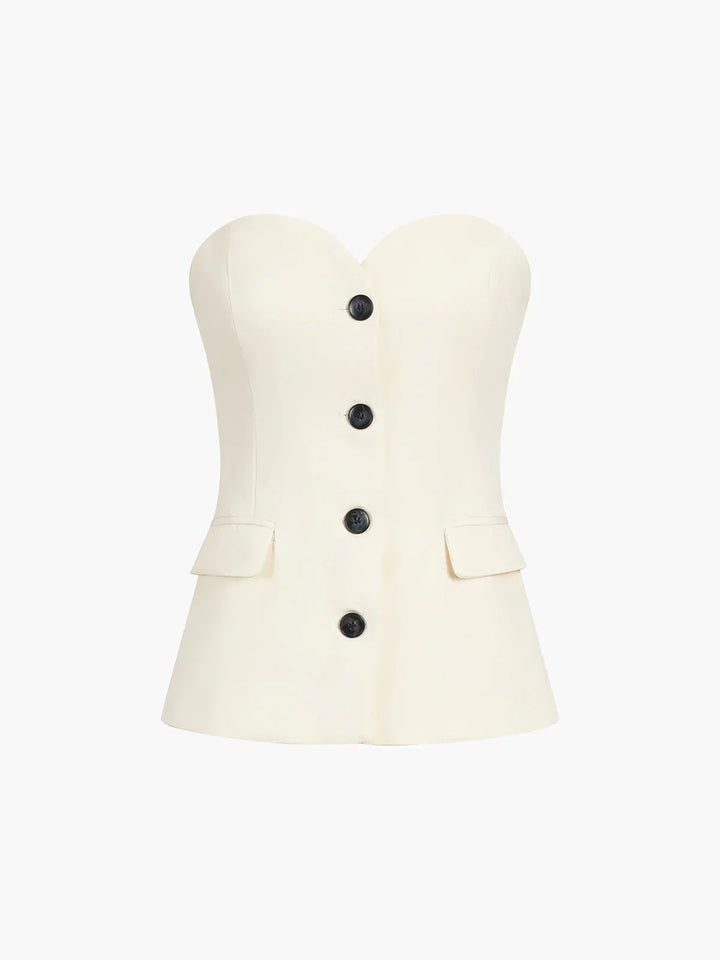 Corset-Inspired Two Piece Set