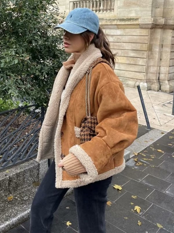 Lambswool Suede Jacket