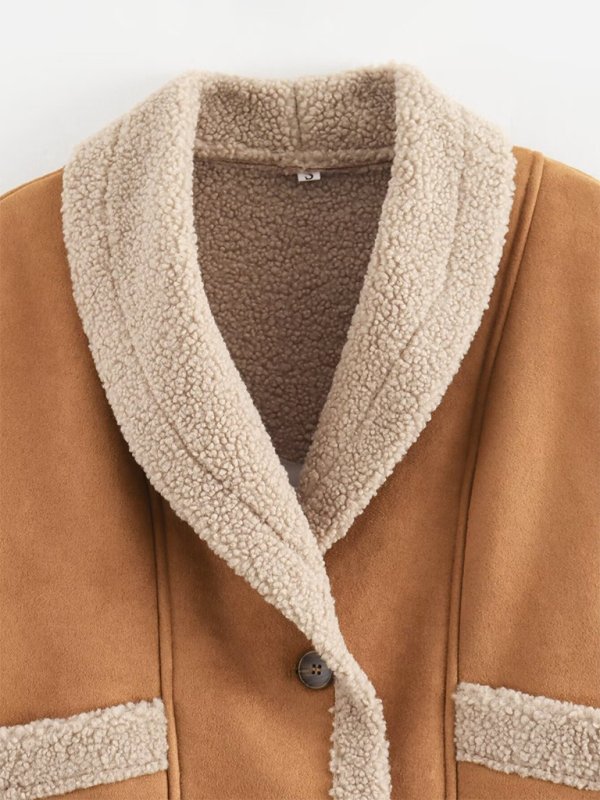 Lambswool Suede Jacket