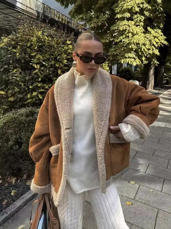 Lambswool Suede Jacket