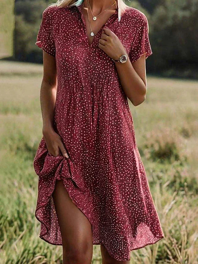 Stylish Midi Shirt Dress – Classic & Comfortable