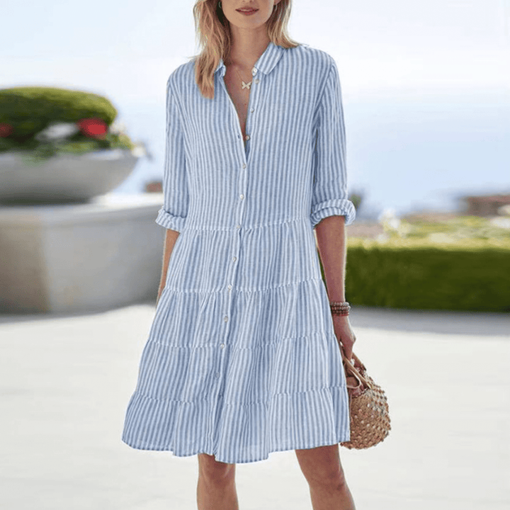 Striped Summer Dress with Flowy A-Line Fit