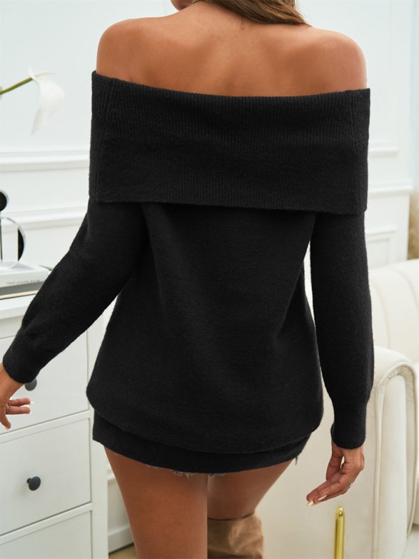 Off the Shoulder Pullover Sweater