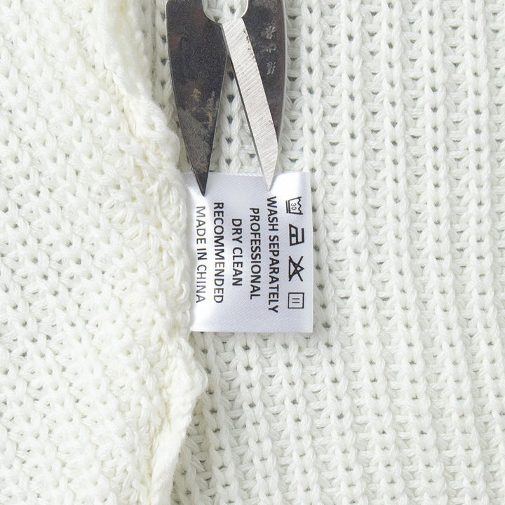 Open-Back Chunky Turtleneck Sweater
