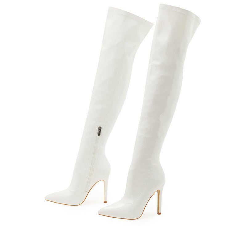 Patent Leather Over-the-Knee Boots