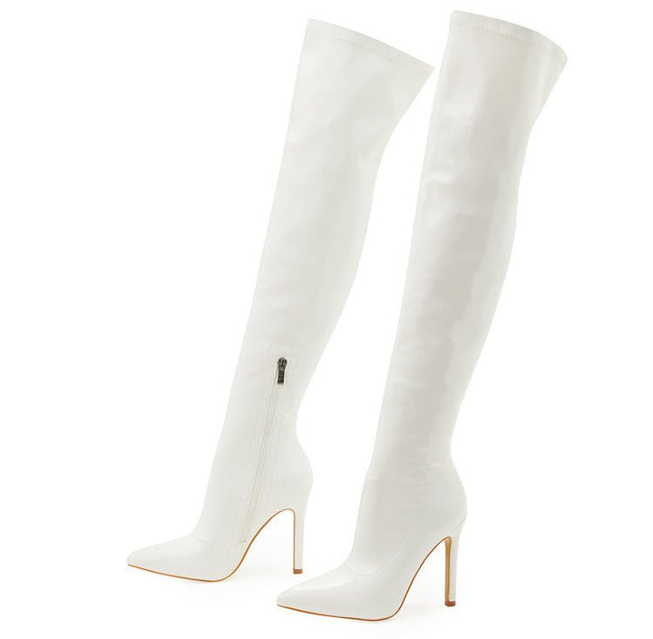 Patent Leather Over-the-Knee Boots